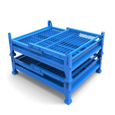 China Warehouse Goods Storage Collapsible Wire Mesh Metal Container for sale