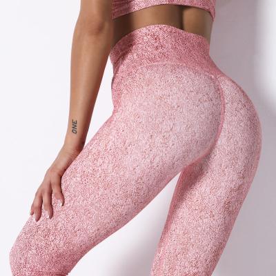 China Women Digital Printed Pattern Sustainable High Waist Tight Pants Fitness Yoga Skinny Slimming Leggings for sale