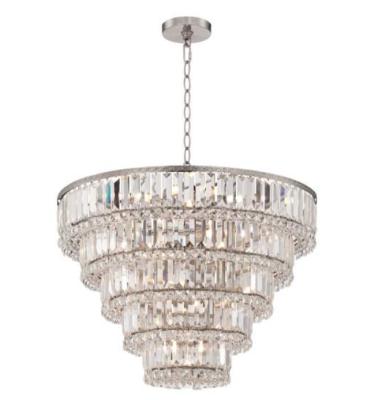 China Modern Living Room Crystal Lighting Pendant Lights Modern Luxury Crystal Chandelier Lamps for sale