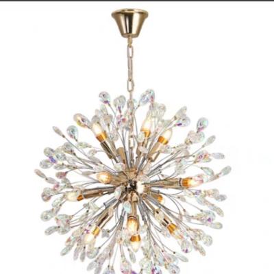 China Bedroom Made In Glass Crystal Led Chrome Finish Classic Pendant Light Wholesale From China for sale