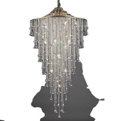 China Contemporary Wholesale Round Modern Classic Design Crystal Chandelier Chrome/Gold Chandelier Living Room Chandelier for sale