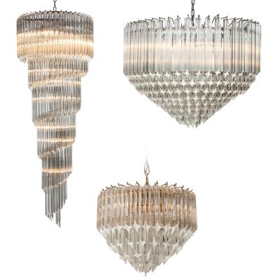 China Large contemporary luxury modern crystal pendant lights led ceiling lamps k9 crystal chandelier for hotel decor pendant lamp for sale