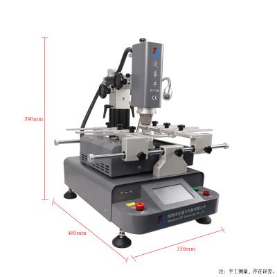 China DT-F330 machinery repair shops three temperature zones bga rework station with LCD screen bga reball station bga rework machine for sale