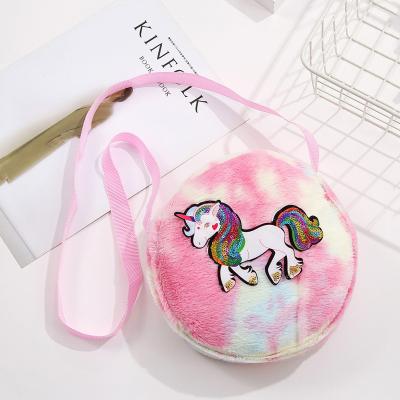 China New Design Fashion Plush Unicorn Shoulder Cute Tote Bag For Kids Girls Children for sale