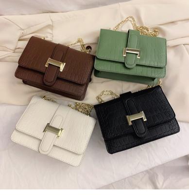 China Wholesale Drop Chain Fashion Retro Crocodile Pattern China Crocodile Pattern Shoulder Bags Ladies Purses and Handbag for sale