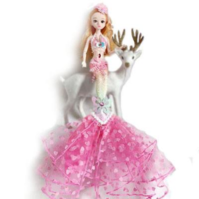 China MODEL TOY OEM customization design 45CM boutique yarn princess mermaid doll toy for birthday gift for sale