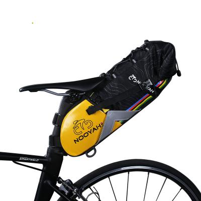 China Heavy Duty 600X600D Bike Bag Bicycle Rear Loader Seat Pack Saddle Bag for sale