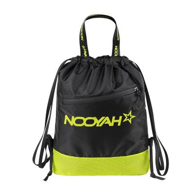 China Polyester Mesh Drawstring Backpack Custom Top Quality Waterproof Drawstring Bag for sale