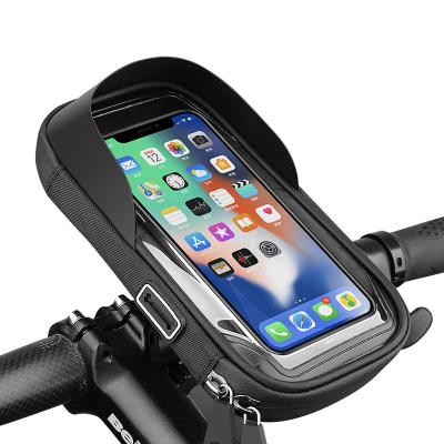 China Waterproof/Sensitvie Waterproof Recycling Holder Touch Screen Mountain Bike Handlebar Bicycle Bag Mount Cell Phone Adjustable Case for sale