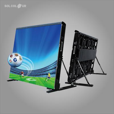 China 960x960mm Hoge bescherming Sportstadion Perimeter LED-display met zacht masker Te koop