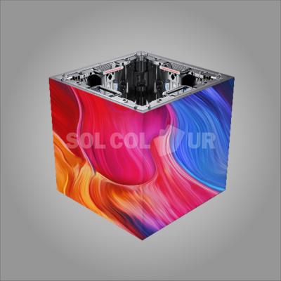 China 45 Degrees 500x500mm Cabinet LED Cube Display Screen  Indoor Rental for sale