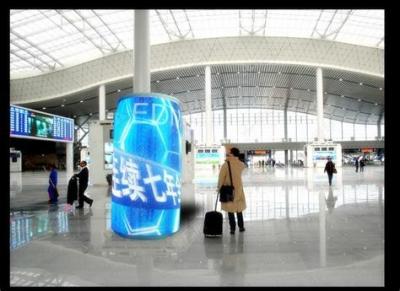 China Quick Response Cylinder Led Display , Exterior Flexible Led Display Panels P5 for sale