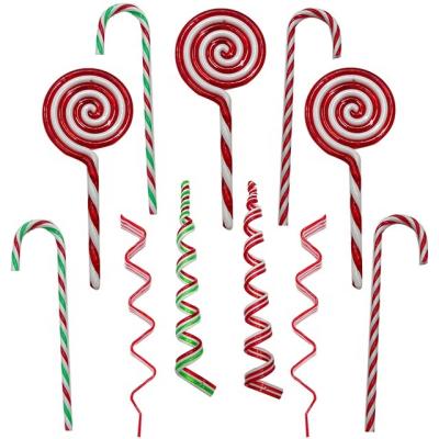 China Plastic Hanging Candy Cane Decoration Christmas Tree Christmas Tree Hanging Ornaments Candy Cane for sale