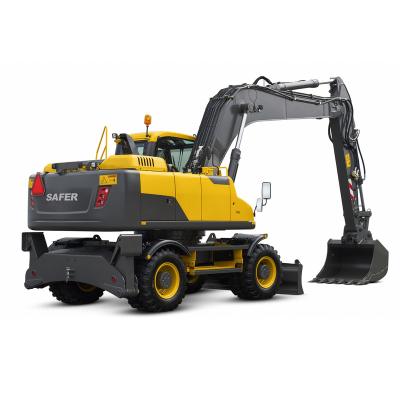 China Excavator Company Four Wheel Drive Excavator 8 Ton Hydraulic Mini Wheel Excavator for sale