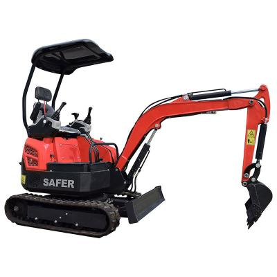 China Free shipping high quality 1 ton mini excavator micro excavator price micro bagger farmland excavator diggers hydraulic excavator with thumb bucket forsale for sale