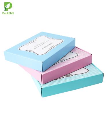 China Recycled Materials Recycled Material Craft Box Printing Paper Ad Boxes Pink Printer For Pizza Box for sale