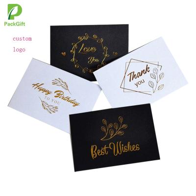 China Europe factory custom high quality holiday greeting card, thank you card with printing your own logo for sale