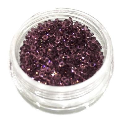 China Pointback Brand Light Color Amethyst Nail Art Rhinestones LOCACRYSTAL 1.3-1.4mm Chaton Glass Beads for sale