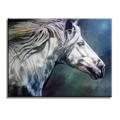 China Classic Modern High Quality Horses Animal Head Painting On Canvas For House Decor for sale