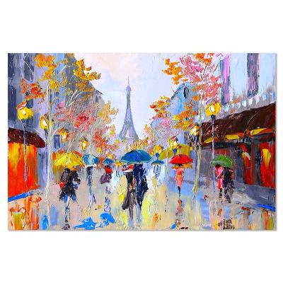 China Famous Impressionist Street Scene Paris City Art Landscape Handmade Oil Paintings for sale