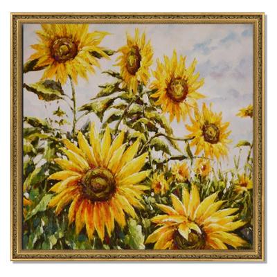 China Beautiful Classic Custom Hand Painted Modern Wall Art Oil Painting of Plant Flower for sale