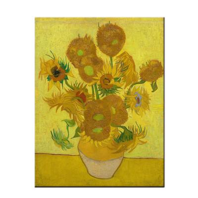 China Museum Quality Picture Sunflower Pictures Vincent van Gogh Reproduction Impressionist Oil Painting for sale