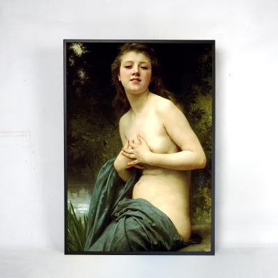 China Indoor Classic Famous Art Woman Body Wall Decor Hand Painted Canvas Painting for sale