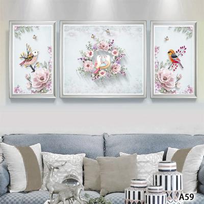 China Full Flower Modern Tool Art Diamond Painting Diy 5d Drill Peacock Wall Murals Wallpapers for sale