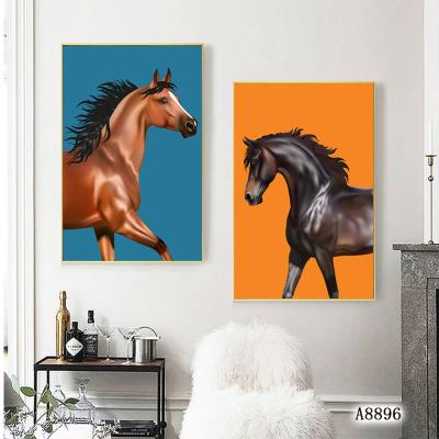 China Classic Classic Home Decor Original Artwork Oil Painting Horse Painting By Number for sale