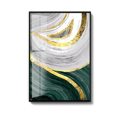 China Abstract Custom Design European Abstract Crystal Glass Picture Wall Porcelain Painting for sale