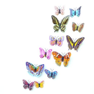 China Waterproof+Eco-friendly butterfly light decoration luminous three-dimensional luminous butterfly for sale