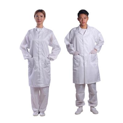 China Hotels Cleanroom Suit Stripe Dress Color Logo Custom Anti-static Custom Name 121 Degree Celsius Sterilization for sale