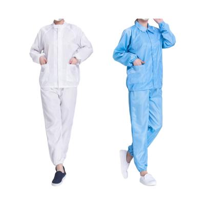 China Hotels Cleanroom Suit Jacket Pants Custom Anti-static Color Logo Custom Name 121 Degree Celsius Sterilization for sale