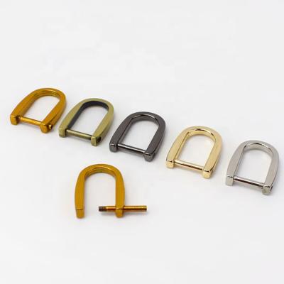 China Meetee AP506 Metal Inner Diameter Alloy Screw Clasp Detachable Luggage Belt Bag Accessories D Ring Buckles for sale