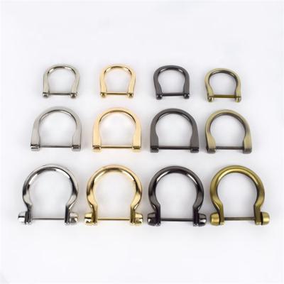 China MeeTee G7-1/G8-2/KY2195 Metal D Clips Ally Bag Buckles Detachable Screw Shoulder Strap Clasp Hooks for sale