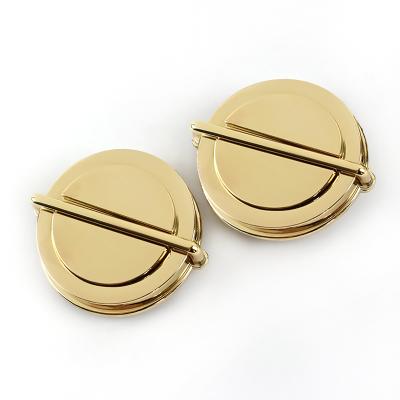 China Fasion Meetee E6-17 Gold Round Alloy Buckle Purse Lock Bag Snap DIY Clasp Bag Accessory for sale