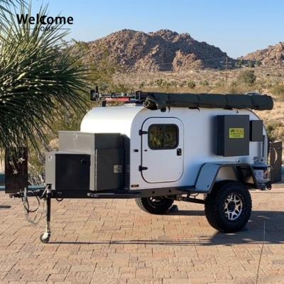 China 2021 Travel Trailer Off Road Mini Camper RV Camper Teardrop Caravan for sale