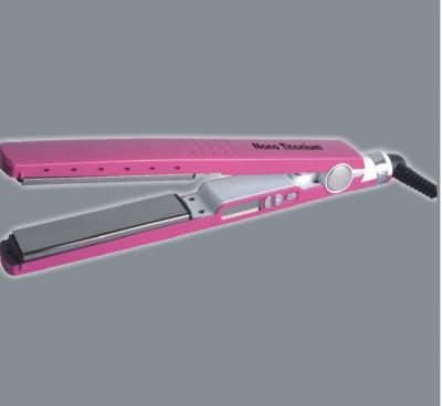 China Double Voltage Household Digital Nano Flat Iron Pro Titanium Plated Hair Straightener 1 1/4' With LED Display for sale