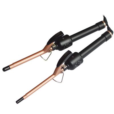 China Professional LCD Display Dual Voltages Wave Hair Curler Adjustable Temperature Curling Iron Hair Curler 9mm; 13mm; 25mm; 32mm; 38mm for sale