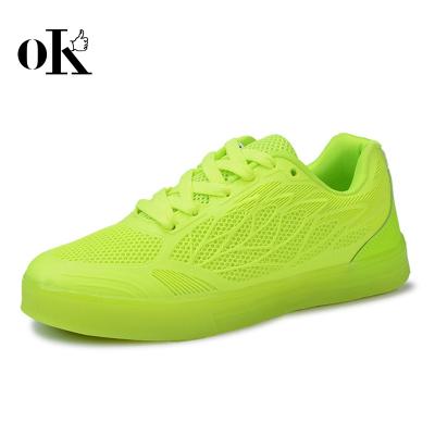 China 2017 Good Quality Breathable Led Lace Up Sneaker Light Casual Shoes For Women for sale