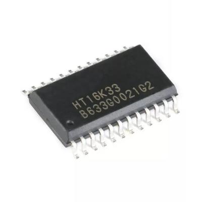 China IC chip HT16K33 RAM mapping 16*8 LED controller driver with button sweeping new electronic components integrated circuit HT16K33 for sale