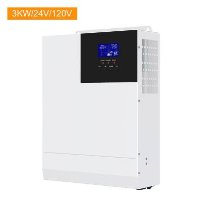 China Inverter Charger Solar Power Hybrid Solar Inverter For Lifepo4 Battery 24V 3000W Solis Invt Pure Sine Wave Inverter For Solar System Off Grid Hybrid Inversor for sale