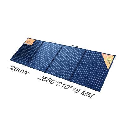 China 0.25T Tempered ODM Solar Panel 200W Handybrite Generator Solar Outdoor Power Station Portable Foldable Photovoltaic Panel OEM Solar Panels PET for sale