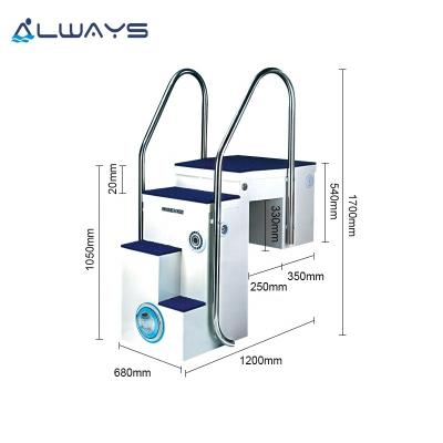 China Integral Spa Pool Cycle Water Filtration System Swimming Pool Filter Wall Hung Pipeless Swimming Pool Filter for sale