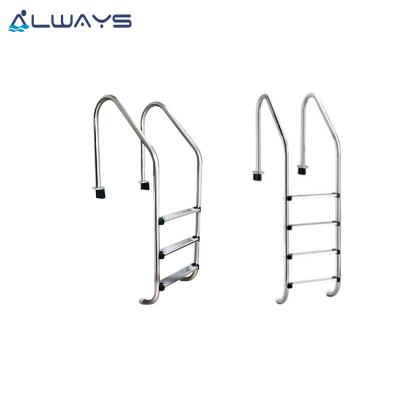 China Water Fun Sets Pool Equipment In Ground 304 / 316 Stainless Steel Pool Ladder for sale