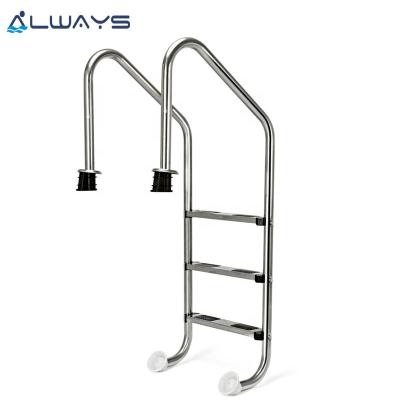 China Water Fun Sets 3 Step Pool Ladder 316 Stainless Steel Pool Ladder For Above Ground Pools for sale