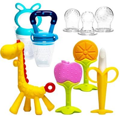 China OEM&ODM Fruit Driver Teethers Easy Clean Chew Newborn Toy Teethers Teether Toy Cartoon Molar Safe Baby for sale