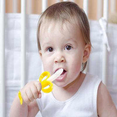 China OEM&ODM Easy Clean Finger Toothbrush Calms Gum Discomfort, Baby Teethers Brush for Boys and Girls for sale