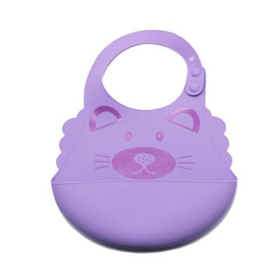 China Antibacterial Cartoon Aprons Baby Waterproof Bibs Waterproof Lunch Bibs Girls Boys Silicone Baby Saliva Towel Baby Feeding Bibs for sale