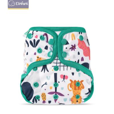 China Organic Printed Elinfant Cloth Diaper Cover PUL Diapers Cloth Diaper Covers Waterproof Reusable Diaper Cover for sale